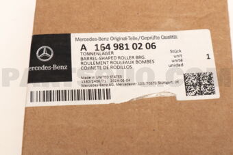 MERCEDES A1649810206 BARREL-TYPEBEARING W164/251