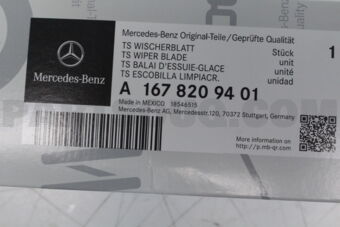 MERCEDES A1678209401 PARTS KIT, WIPER BLADE
