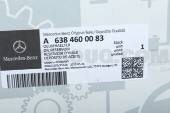 MERCEDES A6384600083 OIL TANK ,POWER STEERING-W638
