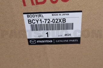Mazda BCY17202XB BODY(R),REAR DOOR