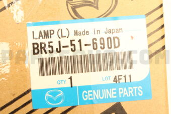 Mazda BR5J51690D LAMP(L),F.FOG