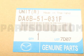 Mazda DA6B51031F UNIT(R),HEAD LAMP