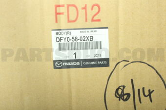 Mazda DFY05802XB BODY(R),FRONT DOOR