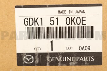 Mazda GDK1510K0E UNIT(R),HEAD LAMP