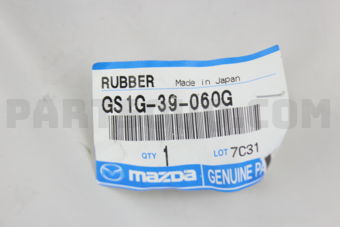 Mazda GS1G39060G RUBBER NO.3,ENG.MTG
