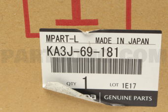Mazda KA3J69181 BODY(L),DOOR MIRROR