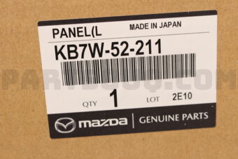 Mazda KB7W52211 PANEL(L),FENDER-FRT
