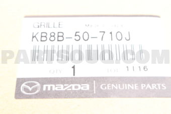 Mazda KB8B50710J GRILLE,RADIATOR