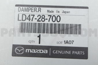 Mazda LD4728700 DAMPER,REAR