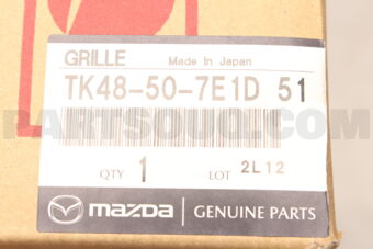 Mazda TK48507E1D51 GRILLE,UP.RADIATOR