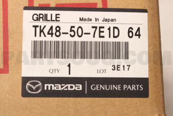 Mazda TK48507E1D64 GRILLE UPPER RADIATO