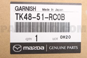 Mazda TK4851RC0B GARNISH B (R),SIDE