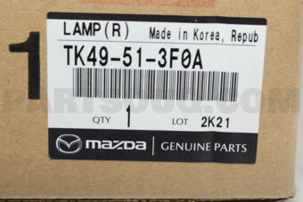 Mazda TK49513F0A LAMP(R),TRUNK LID