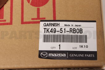 Mazda TK4951RB0B GARNISH A (L),SIDE