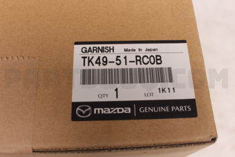 Mazda TK4951RC0B GARNISH B (R),SIDE