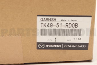 Mazda TK4951RD0B GARNISH B (L),SIDE