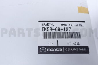 Mazda TK58691G7 GLASS & HOLDER(L),MI