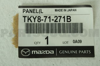 Mazda TKY871271B PANEL(L)SIDE SILL