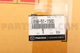 Mazda UB9B51150D LAMP(R),RR COMB