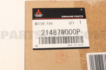 Mitsubishi 21487W000P MOTOR,COOLING FAN