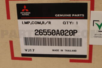 Mitsubishi 26550A020P LAMP ASSY,COMB,RR RH
