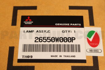 Mitsubishi 26550W000P LAMP ASSY,COMBINATION,RR RH