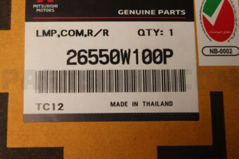 Mitsubishi 26550W100P LAMP ASSY,COMB,RR RH