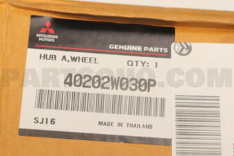 Mitsubishi 40202W030P HUB ASSY,FR WHEEL