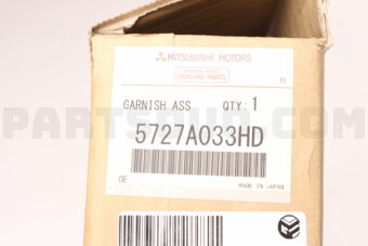 Mitsubishi 5727A033HD GARNISH,FR DOOR,LH