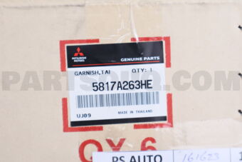 Mitsubishi 5817A263HE GARNISH,TAILGATE,LWR