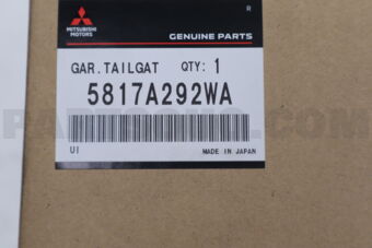 Mitsubishi 5817A292WA GARNISH,TAILGATE