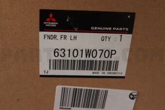 Mitsubishi 63101W070P FENDER,FR LH