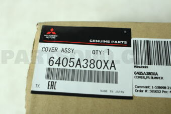 Mitsubishi 6405A380XA COVER,FR BUMPER