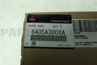 Mitsubishi 6405A380XA COVER,FR BUMPER