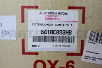 Mitsubishi 6410C893HB EXTENSION,RR BUMPER