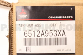 Mitsubishi 6512A953XA AIR DAM,SIDE,LH