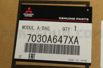 Mitsubishi 7030A647XA MODULE,AIR BAG