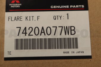 Mitsubishi 7420A077WB OVERFENDER,FR LH