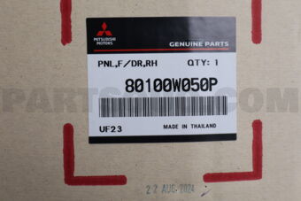 Mitsubishi 80100W050P PANEL ASSY,FR DOOR,R