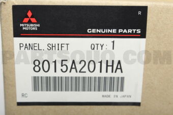 Mitsubishi 8015A201HA PANEL,GEARSHIFT LEVE