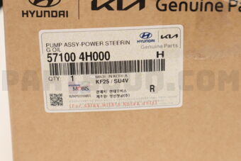 Mobis 571004H000 PUMP ASSY-POWER STEERING OIL