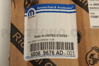 Mopar 68069676AD (F)SHOCK ABSORBER