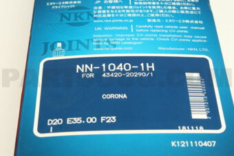 NKN NN10401H CV JOINT