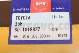 NPR SDT10188ZZSTD RING PISTON STD 15B