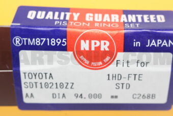 NPR SDT10210ZZSTD RING PISTON STD 1HDTE