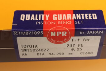 NPR SWT10240ZZ0025 RING PISTON SET 025 2UZ THIN TYPE (2X1.2 / 1X3)