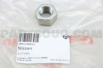 Nissan 0891164610 NUT-HEX