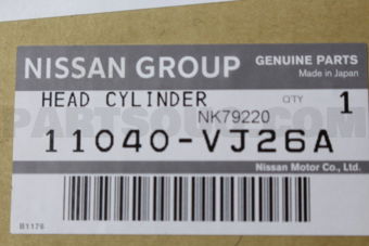 Nissan 11040VJ26A HEAD ASSY-CYLINDER