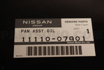 Nissan 1111007G01 PAN ASSY-OIL