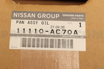 Nissan 11110AC70A PAN ASSY OIL
